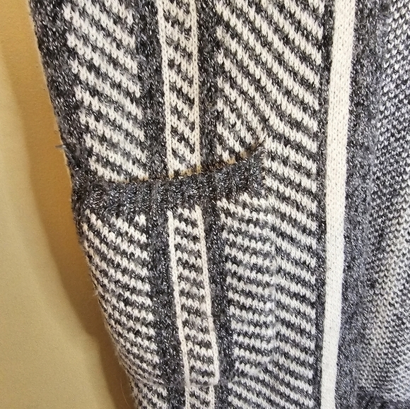Debut Striped long line cardigan duster Size Medium/Large - Picture 6 of 10